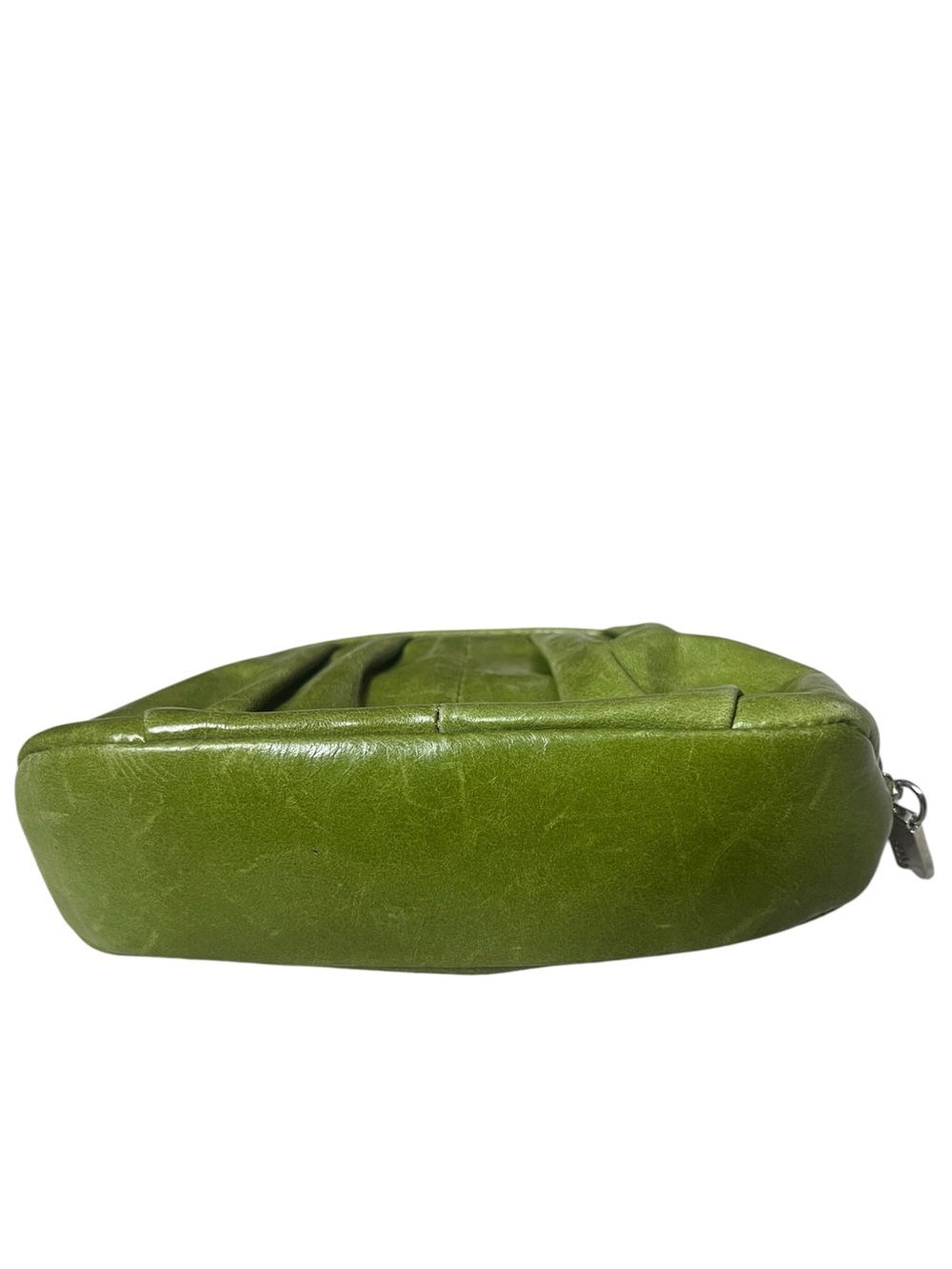 HOBO International Jem Kiwi Green Leather Lipstick Cosmetic Pouch - Picture 5 of 9